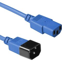 Kabel zasilający MicroConnect Microconnect PE1413B09 kabel zasilające Niebieski 0,9 m C13 panel C14 panel