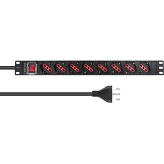 Kabel zasilający Lanview Lanview LVR-2MIT-SW-IT8 rozdzielacz zasilania PDU 1U Czarny
