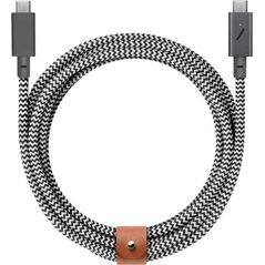 Kabel USB Native Union USB-C - USB-C 2.4 m Czarny (BELT-PRO2-ZEB-NP)