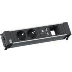 Kabel zasilający Bachmann Bachmann 909.0056 rozdzielacz zasilania PDU 2 x gniazdo sieciowe Czarny
