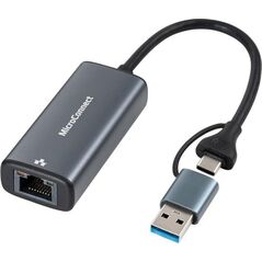 Adapter USB MicroConnect Microconnect MC-USBACNET2.5G zmieniacz płci / kabli USB C RJ-45 Czarny