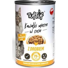 BULT TUF TUF Karma dla kota Kawałki Mięsne z Drobiem 415g