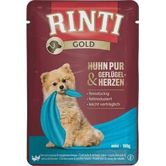 Rinti Rinti Gold Mokra Karma dla Małego Psa Kurczak Serca 100g