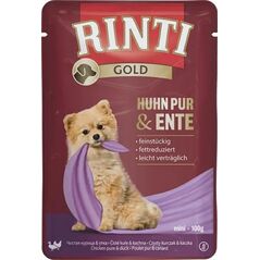 Rinti Rinti Gold Mokra Karma dla Małego Psa Kurczak Kaczka 100g