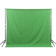 GlareOne GlareOne Green Screen - zielone tło materiałowe 3x3