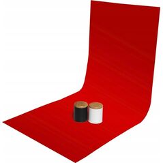GlareOne GlareOne tło PVC 60x130cm - czerwone