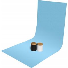 GlareOne GlareOne tło PVC 60x130cm - niebieskie