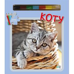 MD Creative Książeczka z puzzlami Koty