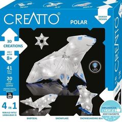 Piatnik Creatto Świecący Miś Polarny i Przyjaciele
