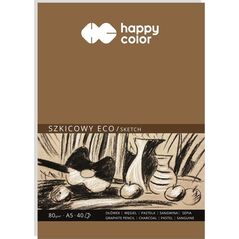GDD Blok szkicowy eco A5/40K 80g HAPPY COLOR