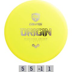Discmania Diskgolfo diskas Midrange Driver NEO ORIGIN Evolution Geltona