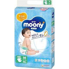 Moony MOONY sauskelnės AIRFIT, M, 56 vnt., 6-11 kg, 14193