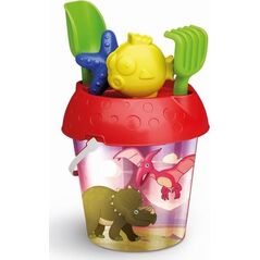Tupiko Wiaderko holograficzne Dino z foremkami