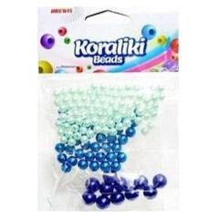 BREWIS Koraliki do nawlekania 3 odcienie niebieskiego 36g