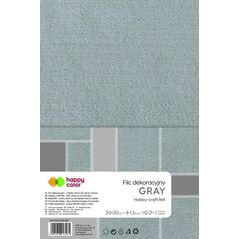 GDD Filc dekoracyjny szary 10szt HAPPY COLOR