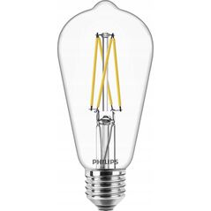 Signify Philips LED WarmGlow Edison Lampe  60W E27 Klar dimmbar