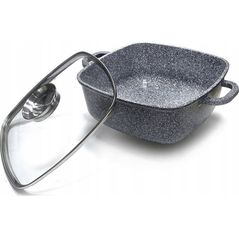 Zilner BRYTFANNA GARNEK KWADRATOWY 5.5L 26cm ZILNER GREY ZL-7059