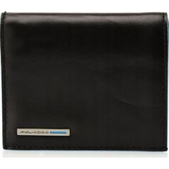 Piquadro Piquadro, Blue Square, Polyester, Card Holder, PP1518B2, Nero/Black, Unisex Unisex