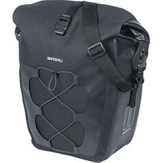 Basil Sakwa pojedyncza BASIL NAVIGATOR WATERPROOF SINGLE PANNIER BAG L 25-31 L, Hook On System, wodoodporna, black (NEW 2024)