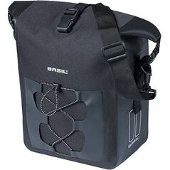 Basil Sakwa pojedyncza BASIL NAVIGATOR WATERPROOF SINGLE PANNIER BAG M 12-15 L, Hook On System, wodoodporna, black (NEW 2024)