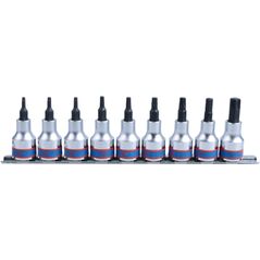 King Tony ZESTAW NASADEK TORX 3/8" 9cz. T10 - T50, SZYNA King Tony