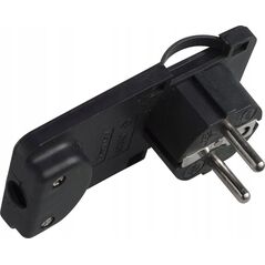 Adapter AV MicroConnect Microconnect PESCHPLUG-B adapter wtyczek zasilających Typu F Czarny