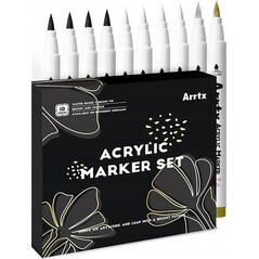 ARRTX Profesionalūs akriliniai markeriai - flomasteriai ARRTX, 4 spalvų 10vnt.