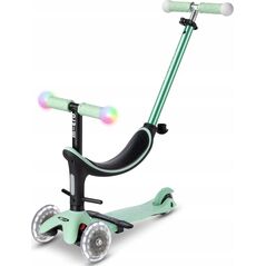 Hulajnoga Micro MICRO paspirtukas Mini2Grow Deluxe Magic LED Mint, MMD357