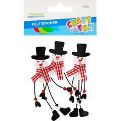 Χειροτεχνία με Διασκεδαστικό ΣΤΟΛΙΔΙ BN FELT Snowmans SUPPORT 3 ΤΕΜ CF PBH12/144 9700022 5908275192657