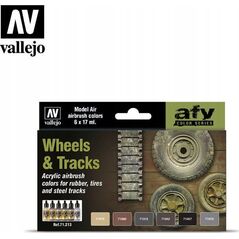 Vallejo Vallejo: AFV - Wheels, Tracks  6x17