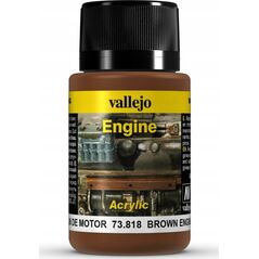 Vallejo Vallejo: 73.818 - Weathering FX - Engine - Brown Engine Soot (40 ml)