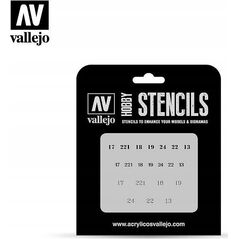 Vallejo Vallejo: Stencils - Soviet Numbers WWII