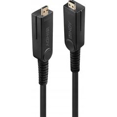 Kabel Lindy Cable Lindy Fibre Optic Hybrid microHDMI 50m Black