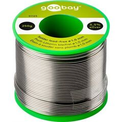 Goobay Cyna lutownicza bezołowiowa,  1,0 mm, rolka 250 g