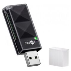 Czytnik Goobay Czytnik kart USB 2.0 - Wersja kolorystyczna Czarny