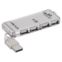 HUB USB Goobay 4-portowy koncentrator USB 2.0 Hi-Speed/rozdzielacz
