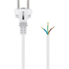 Kabel zasilający Goobay Kabel ochronny stykowy do montażu, 1,5 m, biały - Długość kabla 1.5 m