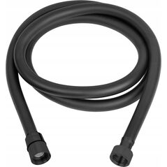 Wąż prysznicowy Invena Wąż Natryskowy 150 CM, DARK, CZARNY, PVC, ANTI-TWIST