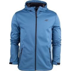 Kurtka męska 4f Kurtka przejściowa softshell z kapturem męska 4F membrana 5000 M156 denim 4FAW23TSOFM156 32S 2XL