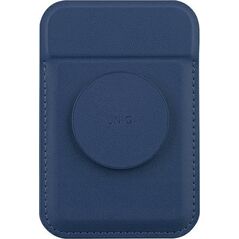 Podstawka Uniq UNIQ Flixa magnetyczny portfel na karty z podpórką granatowy/navy blue