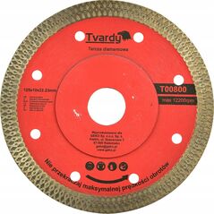Tvardy Tarcza diamentowa 125x10x22.23mm uniwersalna do cięcia gresu (100)