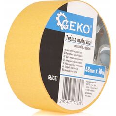 Geko Taśma malarska – maskująca żółta – 48mm x 50m (48)