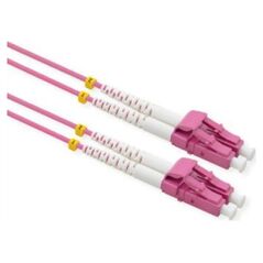 Value VALUE F.O. Kabel 50/125m OM4, LC/LC, złącze niskostratne, fioletowy, 3 m