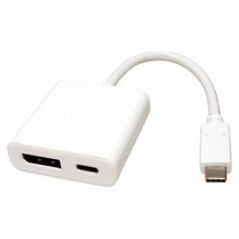 Adapter AV Roline ROLINE Display Adapter USB typu C - DisplayPort v1.2 + PD