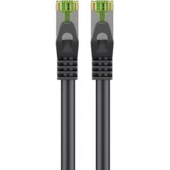 Goobay Kabel krosowy CAT 8.1 z certyfikatem GHMT, S/FTP (PiMF), czarny - Długość kabla 0.25 m