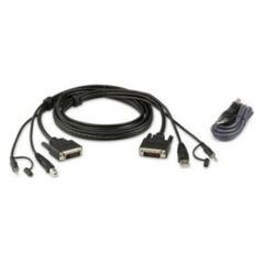 Kabel Aten ATEN 2L-7D02UDX2 Zestaw kablowy USB DVI-D Dual-Link Secure KVM
