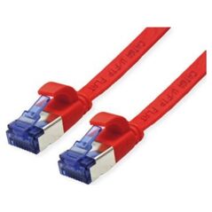 Value Patchkabel VALUE FTP, Cat.6A (Class EA), extra plat, rood, 1 m