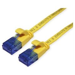 Value VALUE Patchkabel UTP, Cat.6A (Class EA), extra plat, geel, 1,5 m