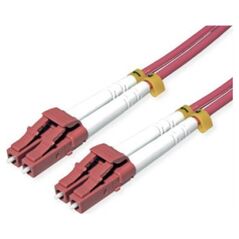 Roline Kabel światłowodowy ROLINE 50/125m OM4, LC/LC, w oplocie stalowym, LSOH, fioletowy, 3 m