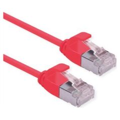Roline ROLINE F/UTP DataCenter Patchkabel Cat.6A (Class EA), LSOH, extra dun, rood, 1 m